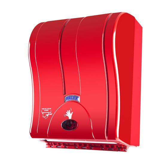 Palex 3491-B 21 cm Kırmızı Prestij Otomatik Havlu Dispenseri Dispenser Fiyatı