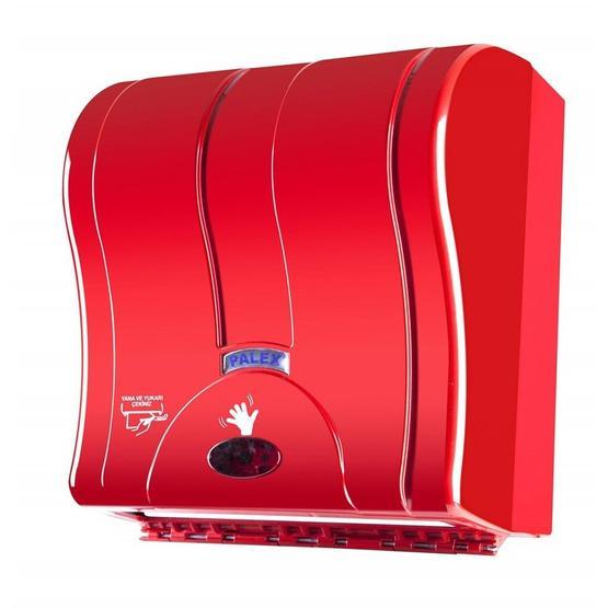 Palex 3491-B 21 cm Kırmızı Prestij Otomatik Havlu Dispenseri