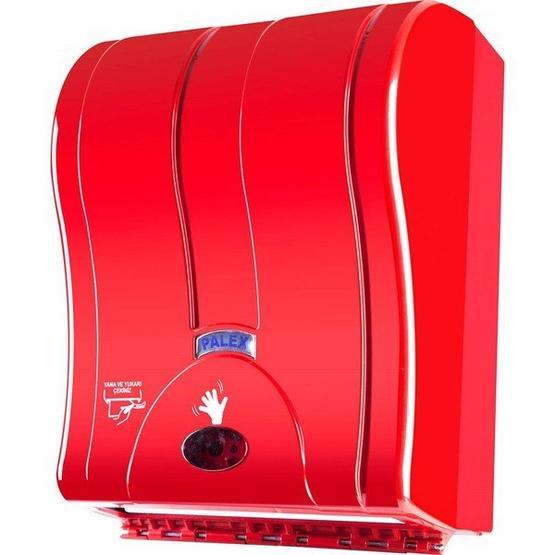 Palex 3491-B 21 cm Kırmızı Prestij Otomatik Havlu Dispenseri