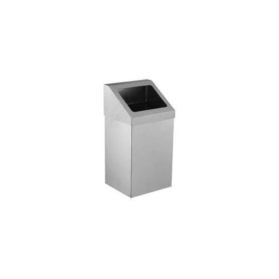 Palex 3834-307 7 lt Krom Açık Çatı Kapaklı Çöp Kovası