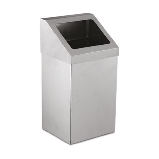 Palex 3834-307 7 lt Krom Açık Çatı Kapaklı Çöp Kovası