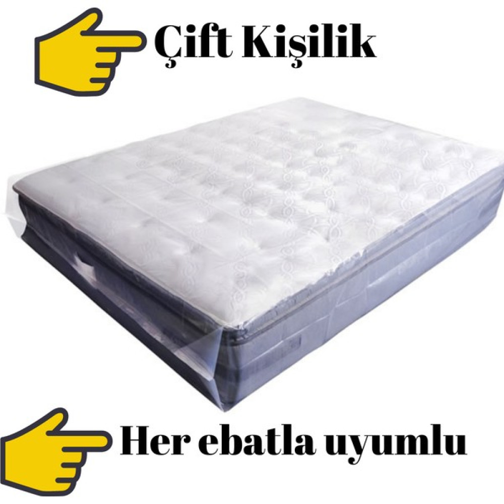 Palifix Ultra Kalın Çift Kişilik Yatak Koruma Naylonu Taşıma Taşınma Saklama Poşeti Baza Ambalaj Naylonu PLFX-98617 - Şeffaf Nalburiye & Hırdavat Fiyatı