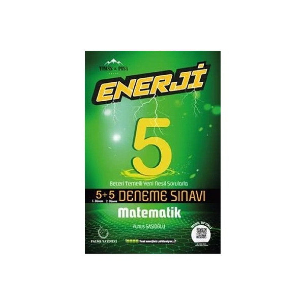 Palme 5.Sınıf Enerji 5+5 Matematik Deneme Sınavı - Yunus Şaşıoğlu Matematik Fiyatı