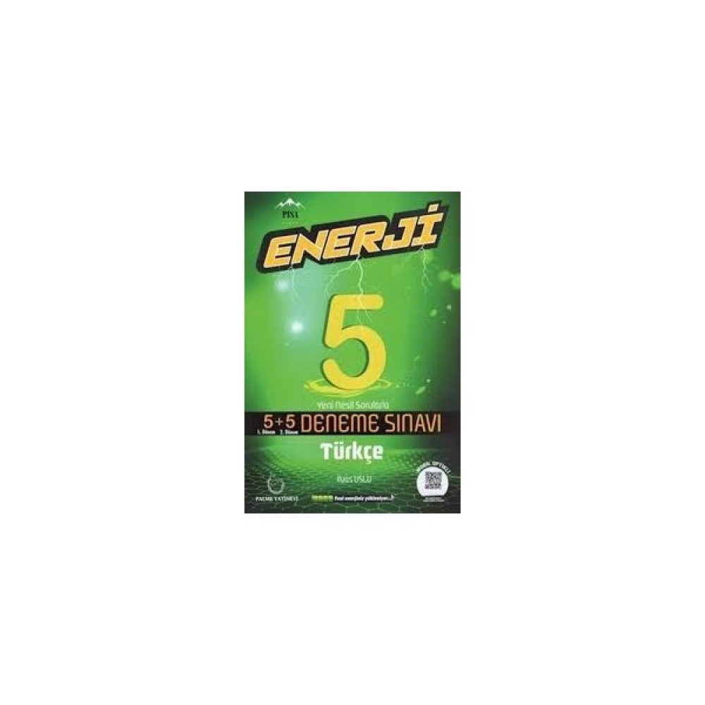 Palme 5.Sınıf Enerji 5+5 Türkçe Deneme Sınavı - İlyas Uslu Türkçe Fiyatı