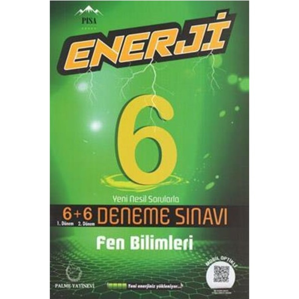 Palme 6.Sınıf Enerji 6+6 Fen Bilimleri Deneme Sınavı - Erhan Yıldız Fen - Bilişim ve Teknoloji Fiyatı