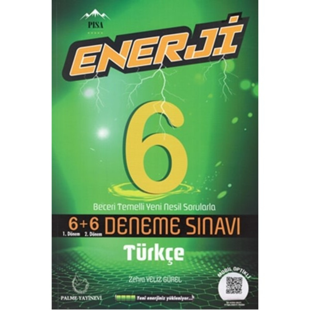 Palme 6.Sınıf Enerji 6+6 Türkçe Deneme Sınavı - Zehra Yeliz Gürel Türkçe Fiyatı