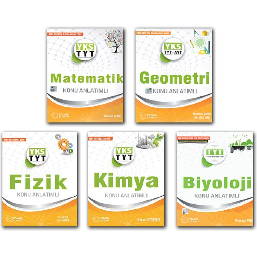 Palme TYT Sayısal Konu Anlatımlı Full Set 5 Kitap Temel Yeterlilik Testi (TYT) Fiyatı
