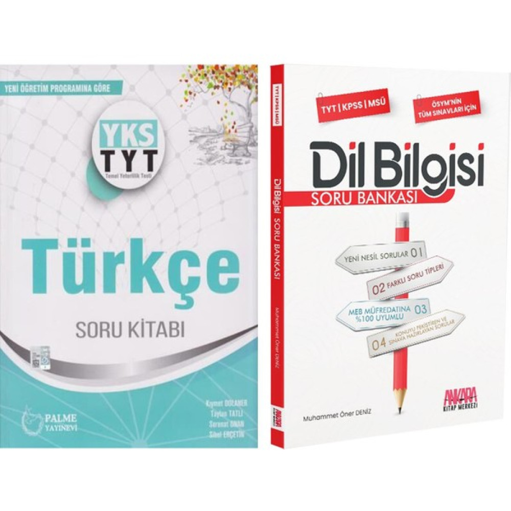 Palme TYT Türkçe ve Dil Bilgisi Soru Bankası Seti 2 Kitap Temel Yeterlilik Testi (TYT) Fiyatı