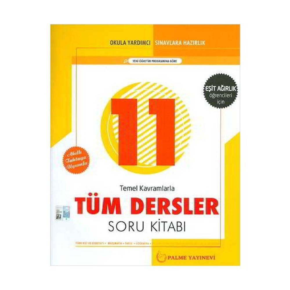 Palme Yayıncılık 11.Sınıf Tüm Dersler Soru Kitabı (Eşit Ağırlık) Tüm Dersler Fiyatı
