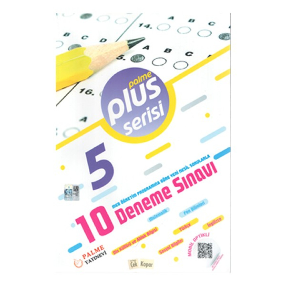 Palme Yayıncılık 5. Sınıf Plus Serisi 10'lu Deneme Sınavı Tüm Dersler Fiyatı