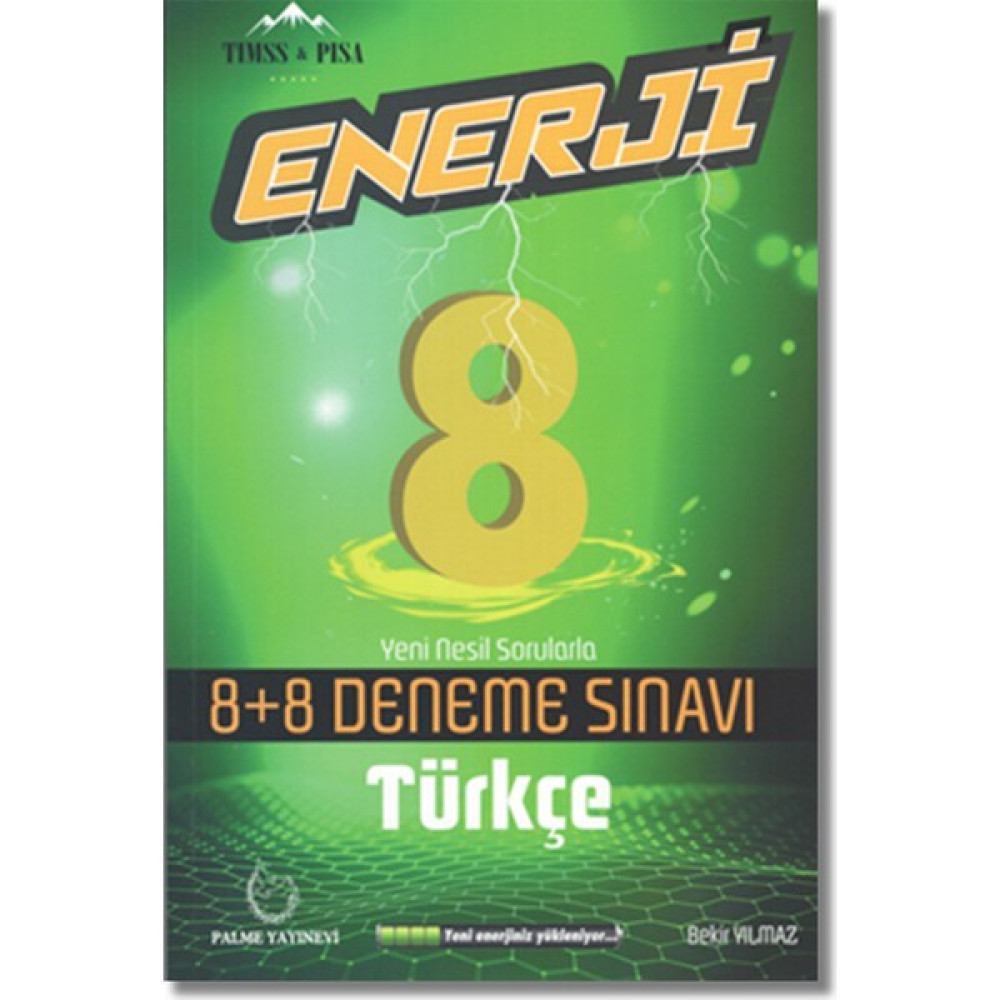 Palme Yayıncılık 8. Sınıf LGS Türkçe Enerji 8+8 Deneme Türkçe Fiyatı