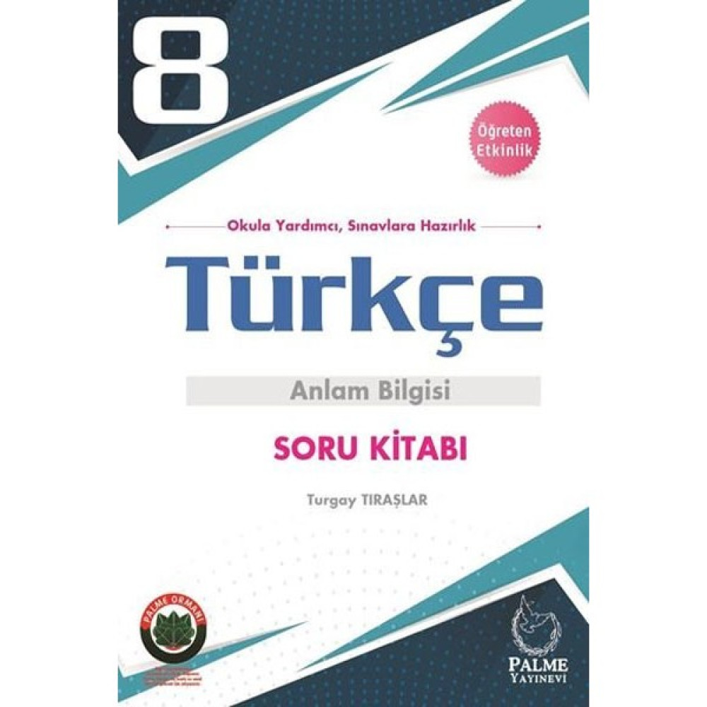Palme Yayıncılık 8. Sınıf Türkçe Anlam Bilgisi Soru Kitabı Türkçe Fiyatı
