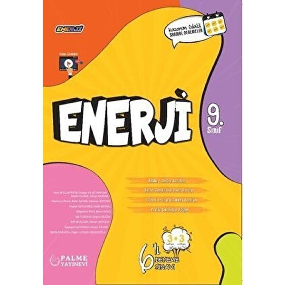 Palme Yayıncılık 9. Sınıf Enerji 6 Deneme Sınavı (Ciltli) Tüm Dersler Fiyatı