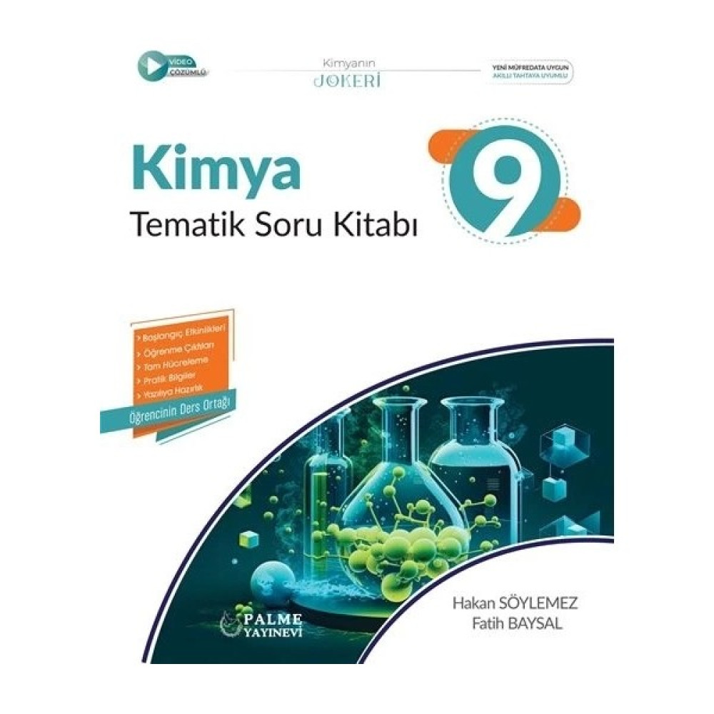 Palme Yayıncılık 9. Sınıf Joker Kimya Tematik Soru Kitabı Kaynak Kitapları Fiyatı