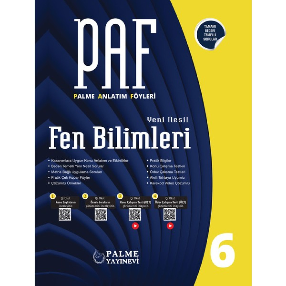 Palme Yayıncılık - Akademik Kitaplar Palme Paf 6.sınıf Fen Bilimleri Anlatım Föyleri Fen - Bilişim ve Teknoloji Fiyatı