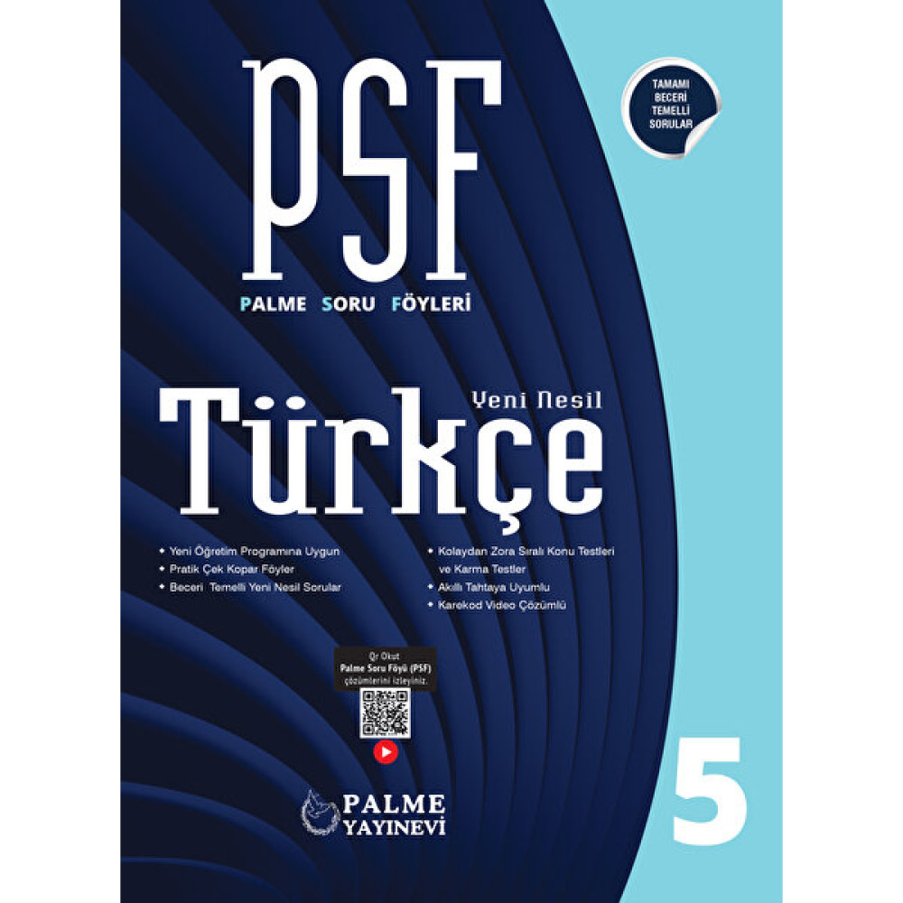Palme Yayıncılık - Akademik Kitaplar Palme Psf 5.sınıf Türkçe Soru Föyleri Türkçe Fiyatı
