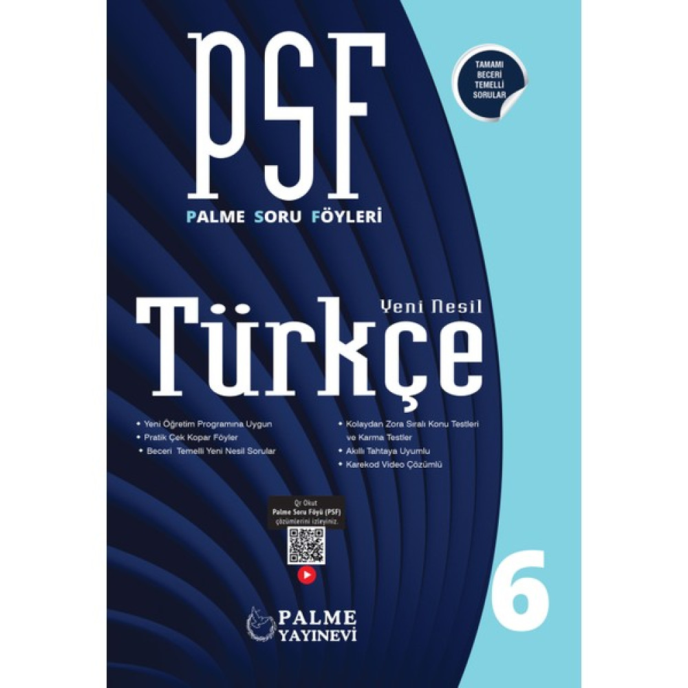 Palme Yayıncılık - Akademik Kitaplar Palme Psf 6.sınıf Türkçe Soru Föyleri Türkçe Fiyatı