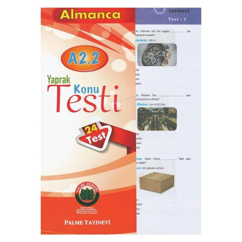 Palme Yayıncılık Almanca A2 2 Yaprak Test Yaprak Testler Fiyatı