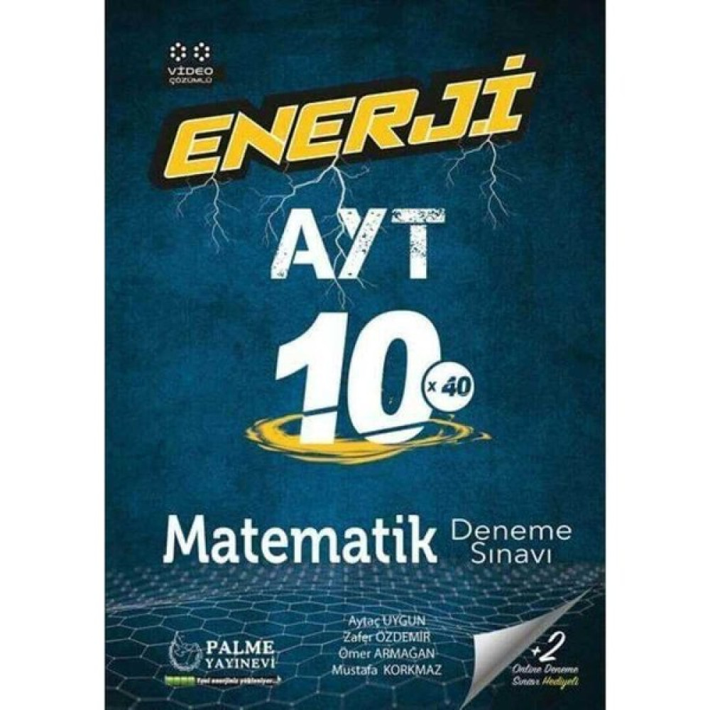 Palme Yayıncılık AYT Matematik Enerji 10X40 Deneme Sınavı Temel Yeterlilik Testi (TYT) Fiyatı