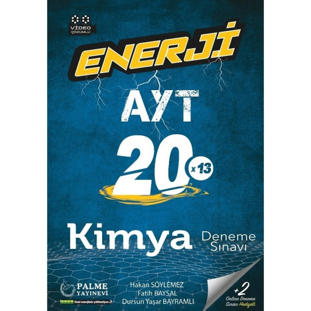 Palme Yayıncılık Enerji AYT Kimya 20 Deneme Sınavı Kaynak Kitapları Fiyatı