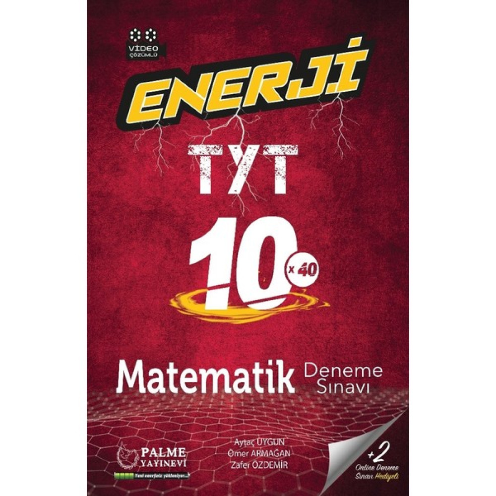 Palme Yayıncılık Enerji TYT Matematik 10 Deneme Sınavı - AYTaç Uygun - Ömer Armağan Matematik Fiyatı