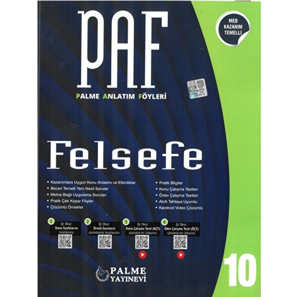 Palme Yayıncılık Palme 10.sınıf Felsefe Palme Anlatım Föyleri Kaynak Kitapları Fiyatı