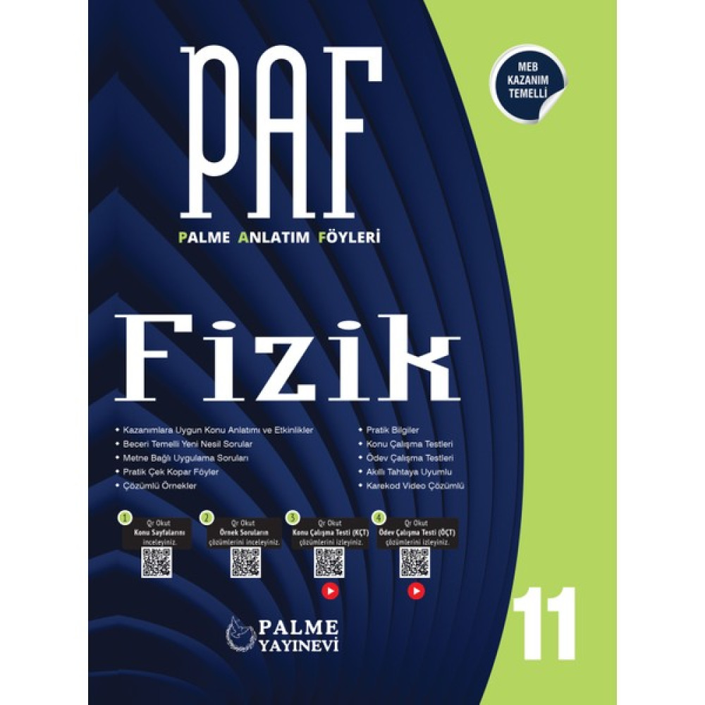 Palme Yayıncılık Palme Paf 11.sınıf Fizik Anlatım Föyleri Fizik Fiyatı
