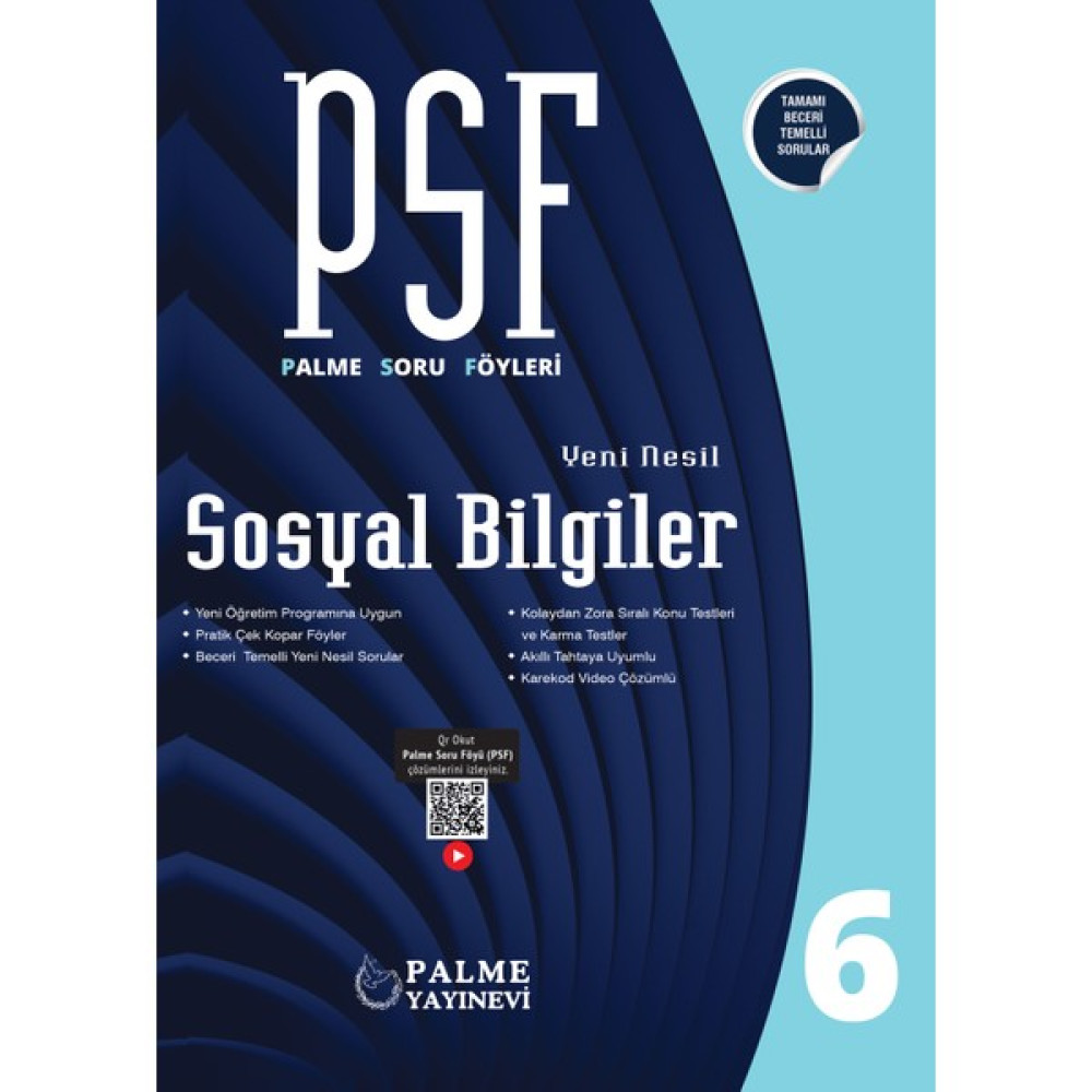 Palme Yayıncılık Palme Psf 6.sınıf Sosyal Bilgiler Soru Föyleri Sosyal Bilgiler Fiyatı