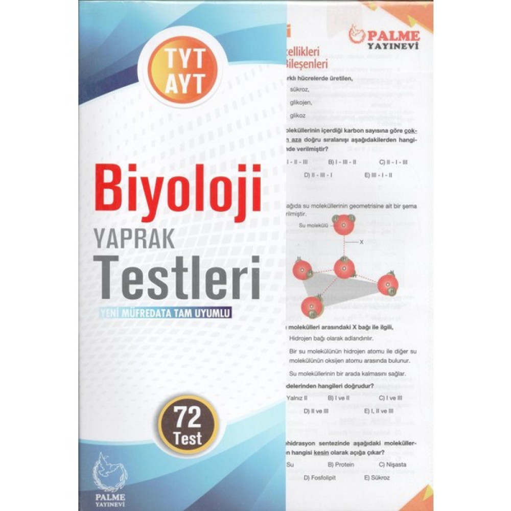 Palme Yayıncılık TYT-AYT Biyoloji Yaprak Test Yaprak Testler Fiyatı