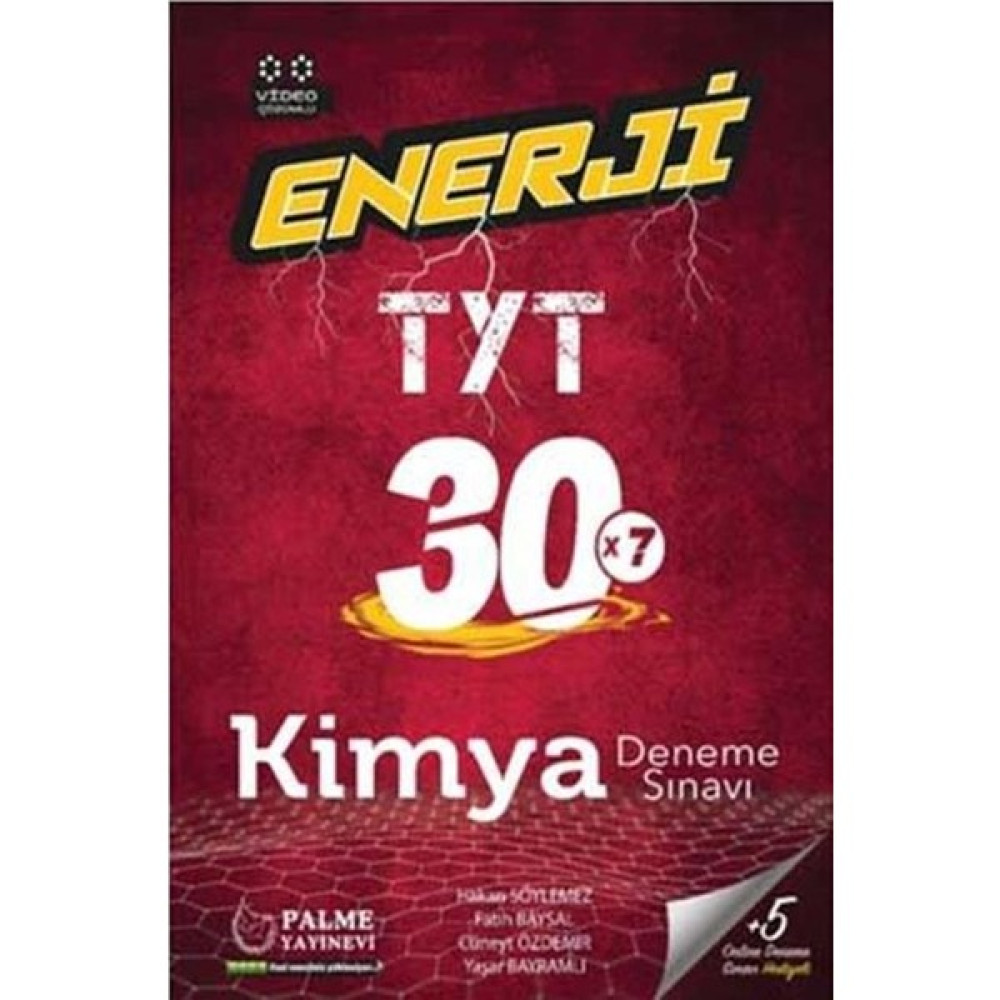 Palme Yayıncılık TYT Kimya Deneme Sınavı 30'lu Enerji Temel Yeterlilik Testi (TYT) Fiyatı