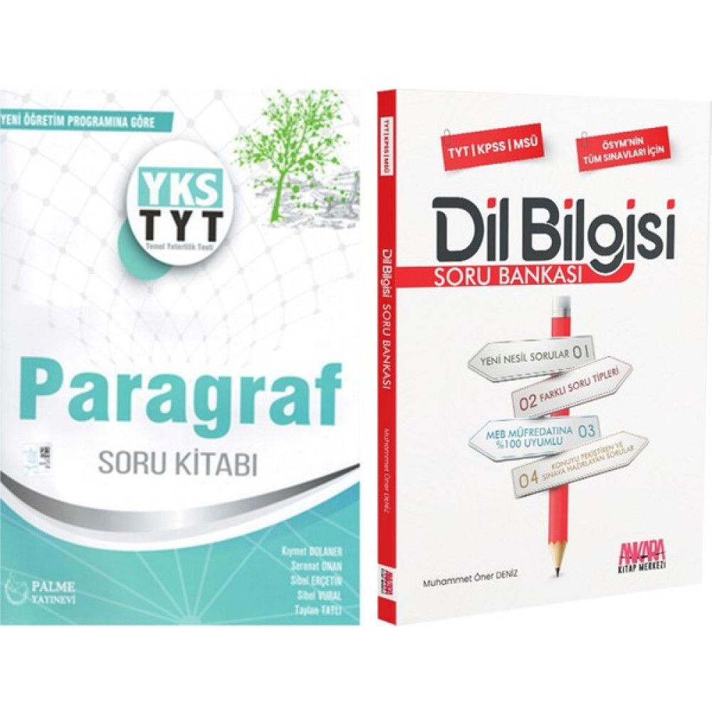 Palme Yayıncılık TYT Paragraf ve Akm Dil Bilgisi Soru Bankası Seti 2 Kitap Temel Yeterlilik Testi (TYT) Fiyatı