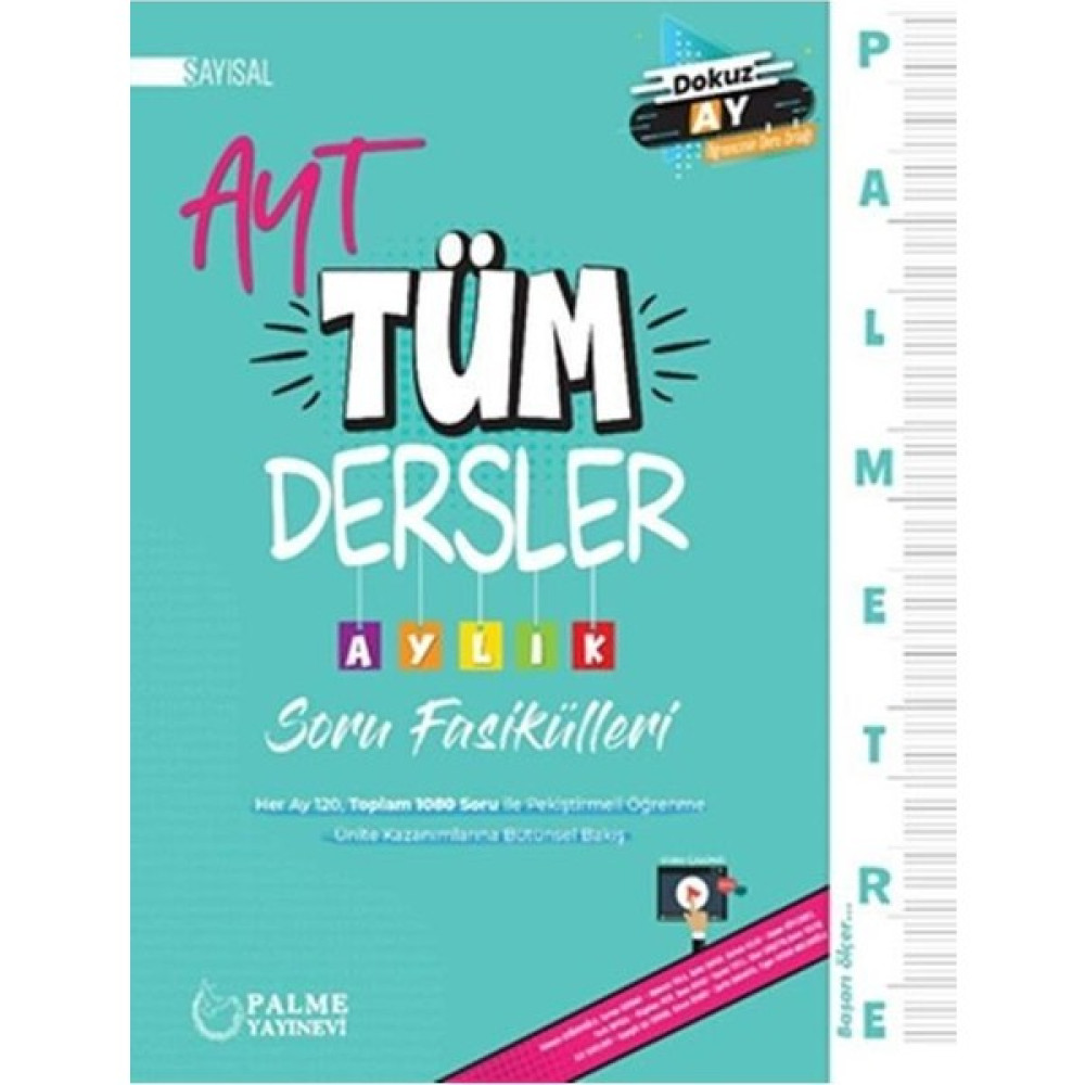 Palme Yayıncılık YKS AYT Tüm Dersler Aylık Soru Fasikülleri Sayısal Temel Yeterlilik Testi (TYT) Fiyatı