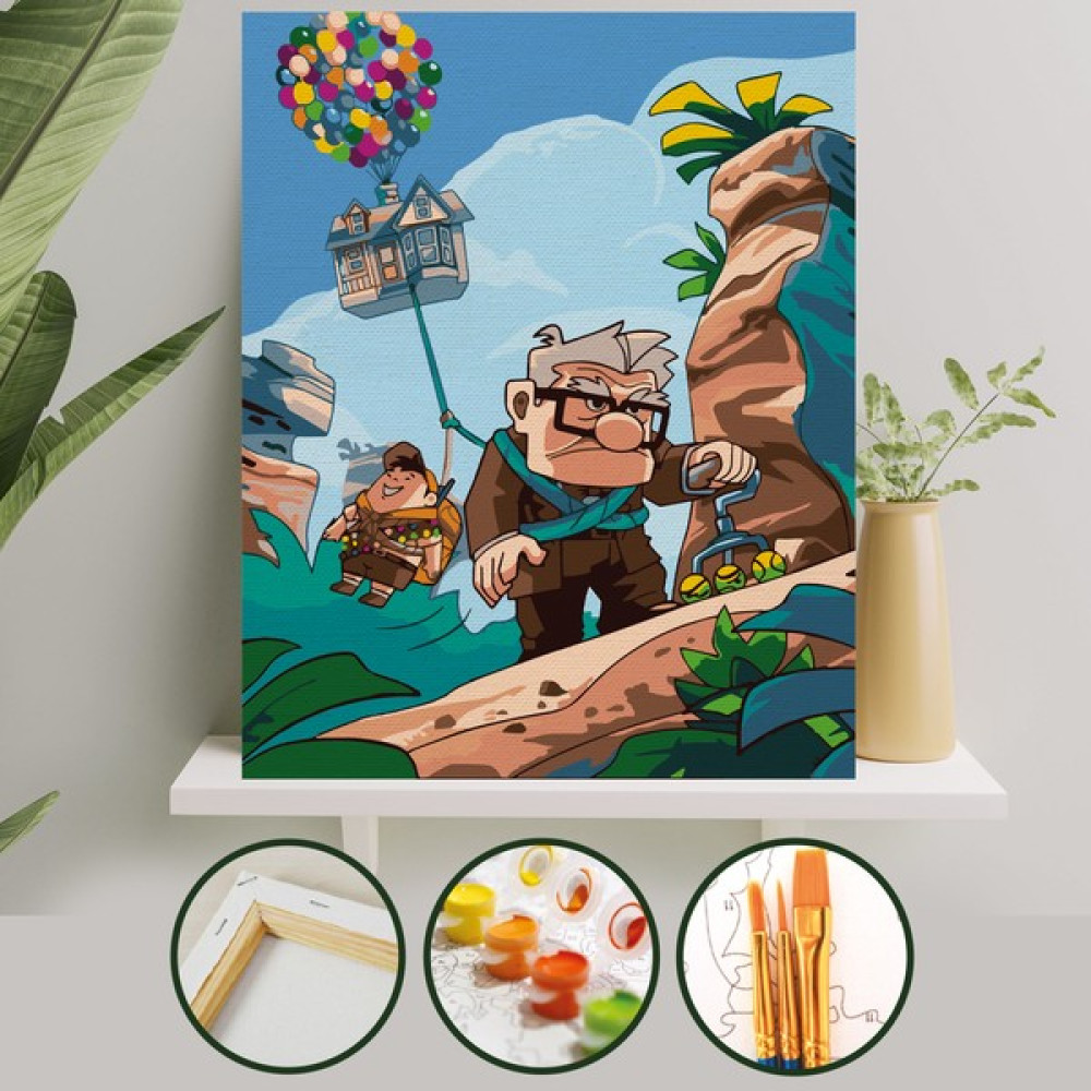 Palmiye Hobi Sanat Sayılarla Boyama Tuval Seti Fırça Boya Dahil (Çıtalı) 40x50 CM - Up Sanatsal Malzemeler Fiyatı