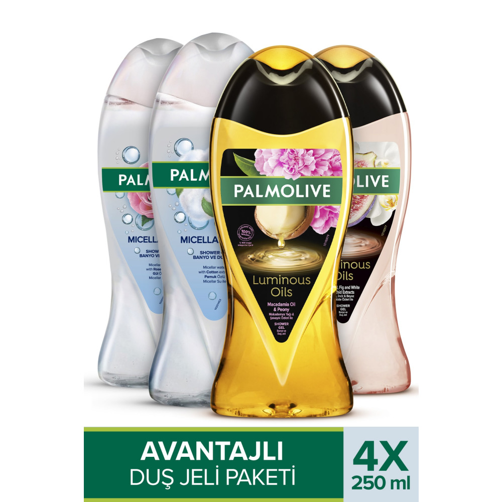 Palmolive Avantajlı Duş Jeli Paketi 250 ml X 4 Adet Duş Jelleri ve Banyo Köpükleri Fiyatı