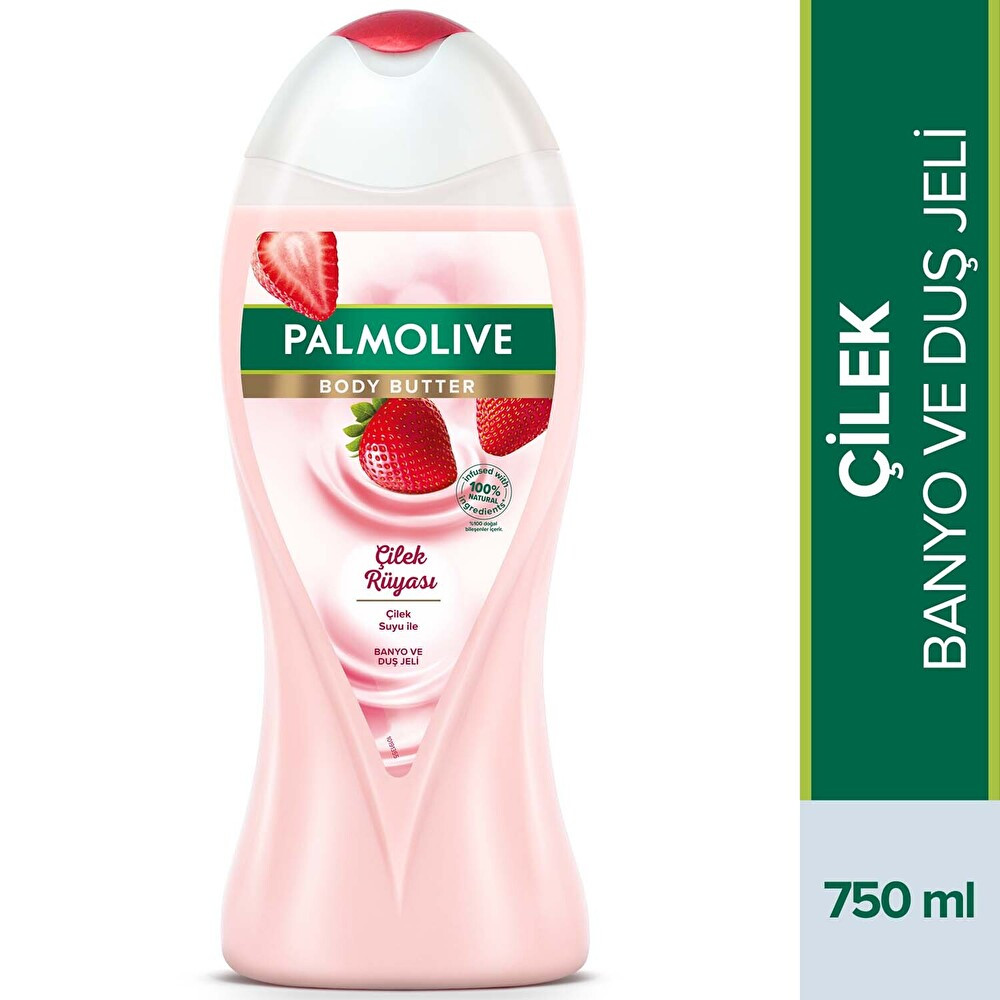 Palmolive Body Butter Çilek Rüyası Çilek Suyu Ile Banyo Ve Duş Jeli 750 ml Duş Jelleri ve Banyo Köpükleri Fiyatı