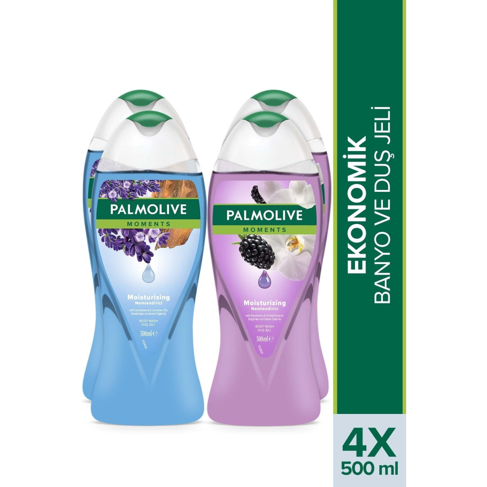 Palmolive Moments Nemlendirici Banyo Ve Duş Jeli 500 ml X 4 Adet Duş Jelleri ve Banyo Köpükleri Fiyatı