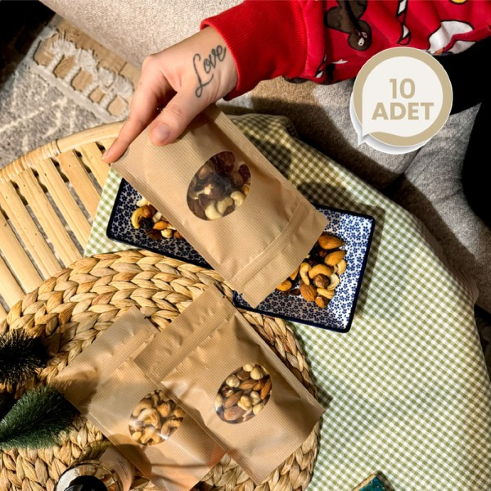 Palpak Kağıt Görünümlü Kilitli Saklama Poşeti Midi Boy 11 x 17 cm / 10 Adet 200 ml Saklama Kapları Fiyatı
