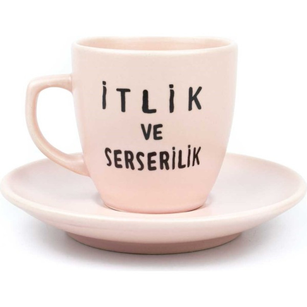 Palto Tasarım Itlik ve Serserilik Pembe Türk Kahvesi Fincanı Fincan / Bardak / Kahve Takımı Fiyatı