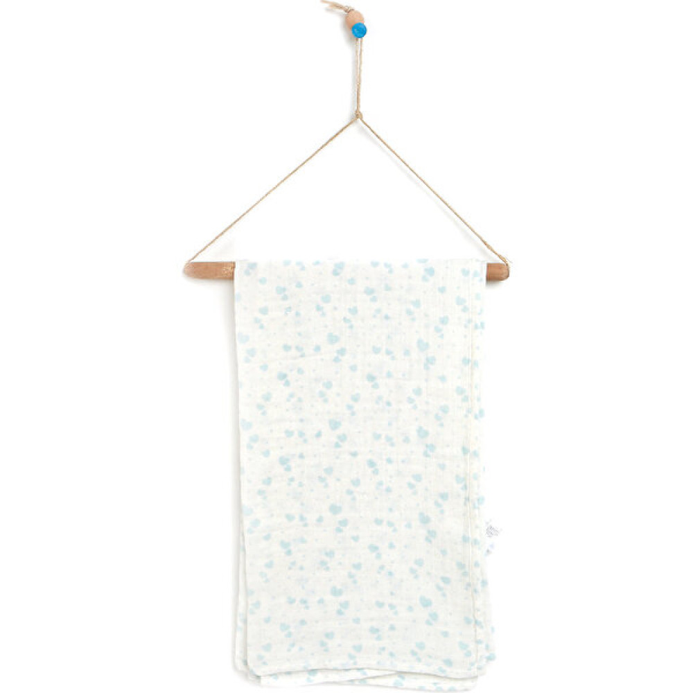 Pambuliq Organik Müslin Battaniye 80X90 Unisex Unisex - Mavi Bebek Battaniyesi Fiyatı