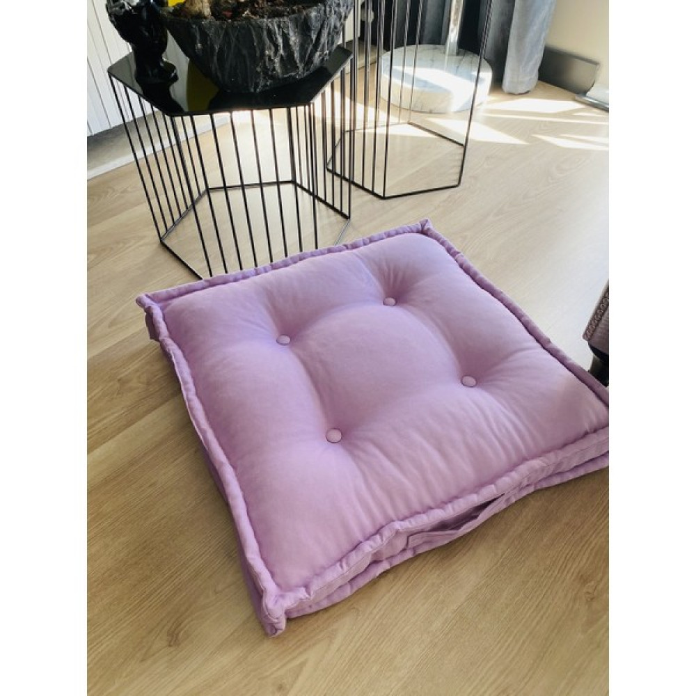 Pamuk Atölyesi Lila Bisküvi Yer Minderi & Palet Minder - 60 x 60 cm Salon & Oturma Odası Tekstili Fiyatı