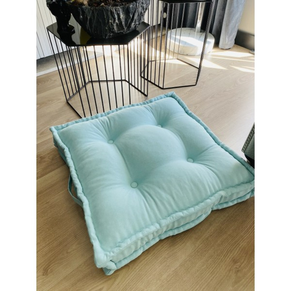 Pamuk Atölyesi Mint Yeşil Bisküvi Yer Minderi & Palet Minder - Mint Yeşili - 60 x 60 cm Salon & Oturma Odası Tekstili Fiyatı