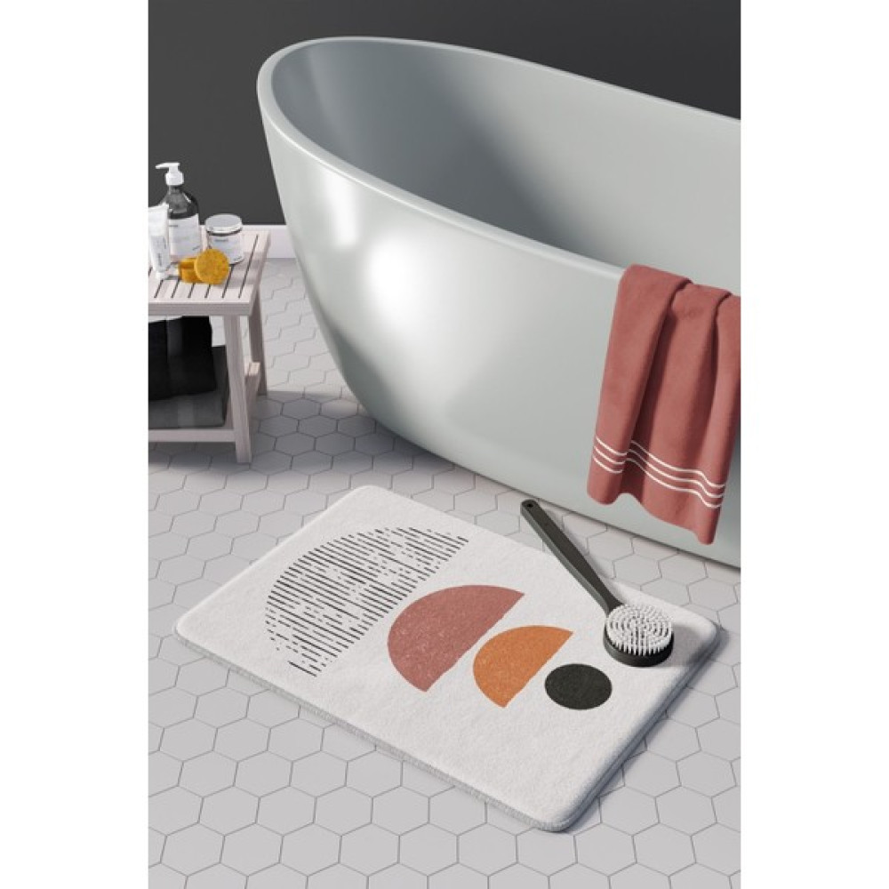 Pamuk Halı Anti-Slip Koku Yapmaz Yıkanabilir 2li Banyo Seti , Klozet Takimi , Banyo Halısı ,paspas Takimı 40X60 - 60X100 PMPP00020 - Renkli Klozet Takımı Fiyatı