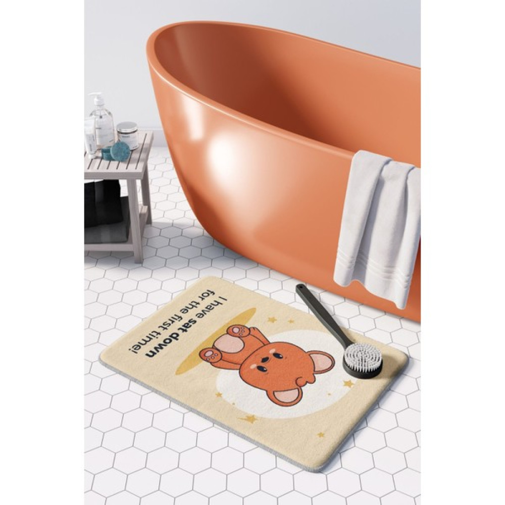 Pamuk Halı Anti-Slip Koku Yapmaz Yıkanabilir 2li Banyo Seti , Klozet Takimi , Banyo Halısı ,paspas Takimı 40X60 - 60X100 PMPP00033 - Renkli Klozet Takımı Fiyatı