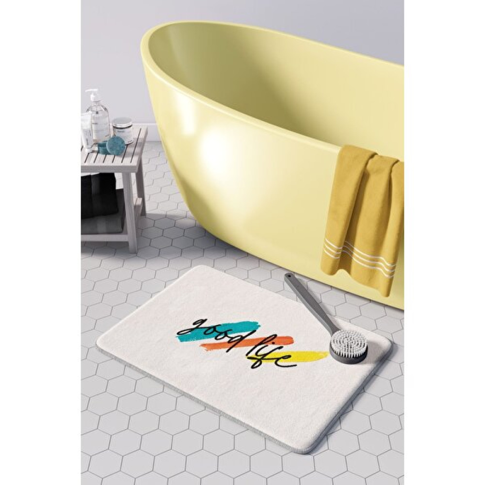 Pamuk Halı Anti-Slip Koku Yapmaz Yıkanabilir 2li Banyo Seti , Klozet Takimi , Banyo Halısı ,paspas Takimı 40X60 - 60X100 PMPP00067 - Renkli Klozet Takımı Fiyatı