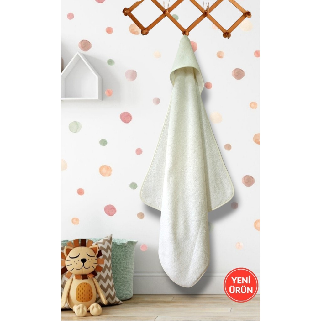 Pamuk Hanım Outlet Ürün Pamuklu Kız-Erkek Yenidoğan-Bebek Banyo Havlu Kundak Düz/krem - Krem El / Yüz Havlusu Fiyatı