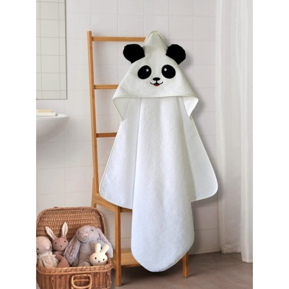 Pamuk Hanım Pamuk Yumuşacık Kız-erkek Yenidoğan/bebek Banyo Kundak Havlusu BEYAZ/PANDA - Beyaz Bebek Banyo-Tuvalet Fiyatı
