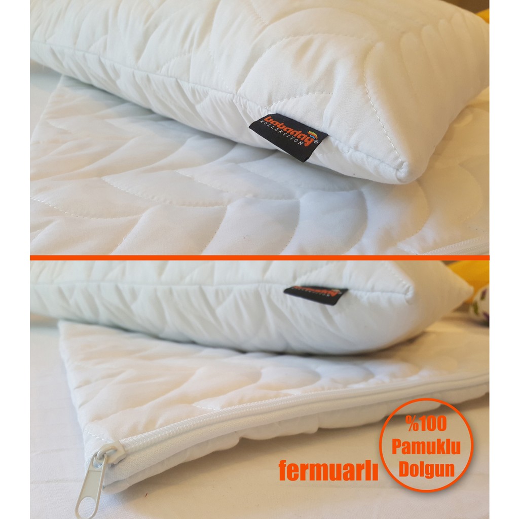 Pamuklu Kumaş Yastık Alezi 2'li Paket - 50 x 70 cm - Beyaz Yastık Kılıfı Fiyatı