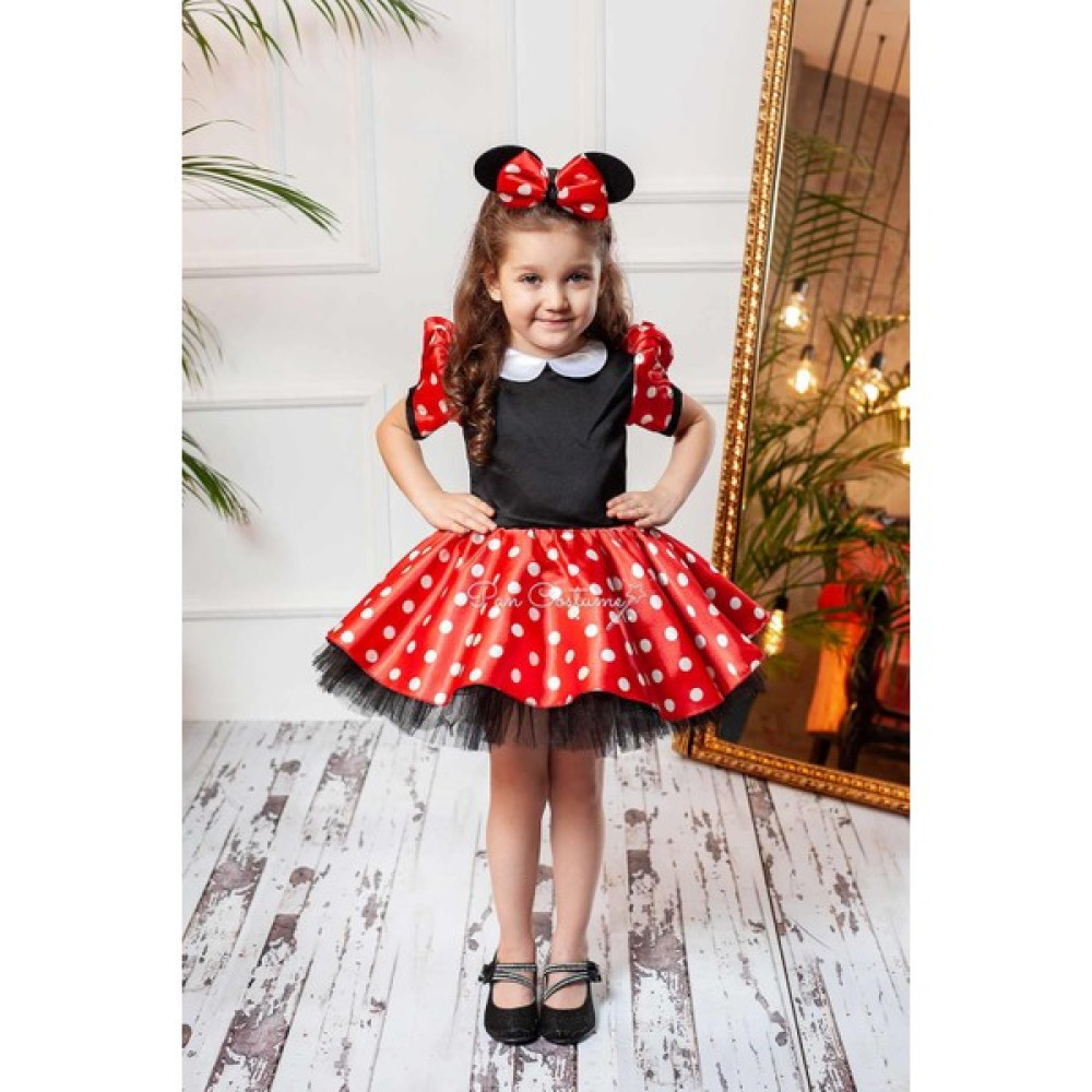 Pan Kostüm & Tasarım Minnie Mouse Kız Çocuk Kostümü Bebek Elbisesi Fiyatı