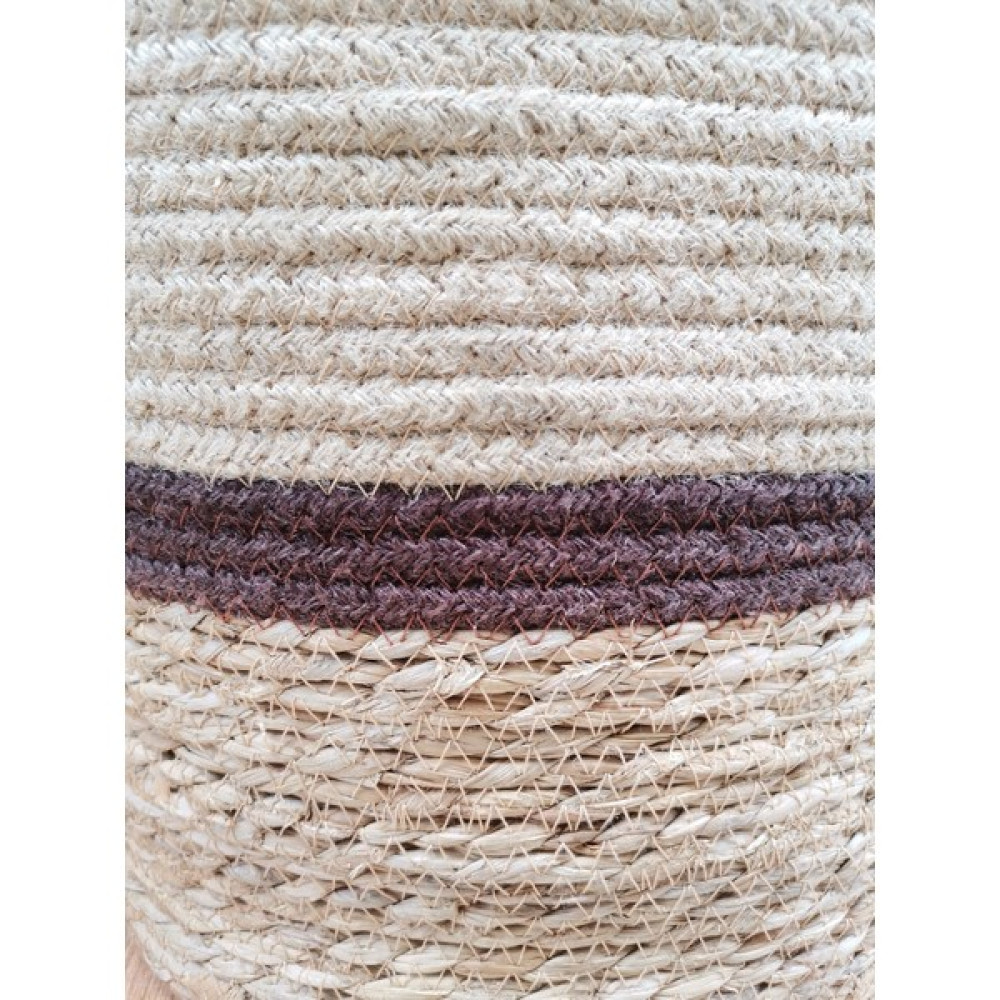 Panalı Naturel Hasır Sepet Kulplu BDH-10213COFFEE - 32 x 25 cm Sepet Fiyatı