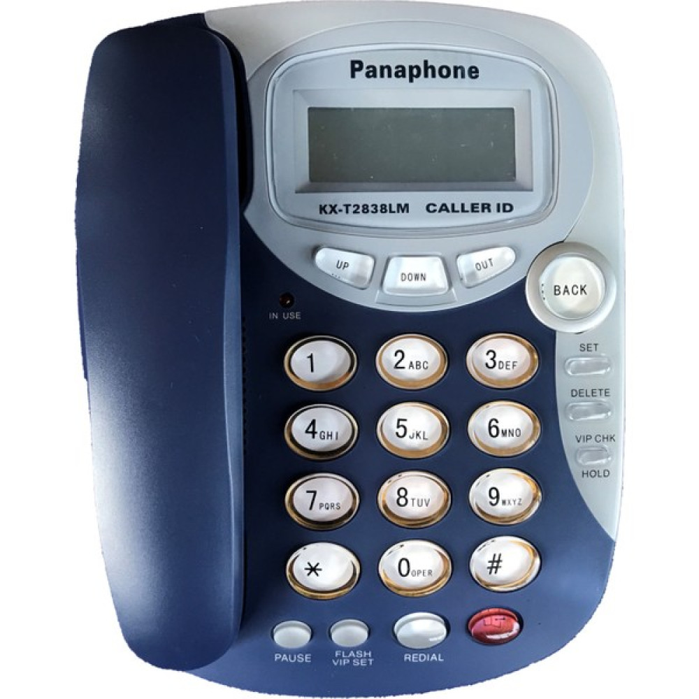 Panaphone KX-T2838LM Çift Renk Kablolu Masaüstü Ev Telefonu - Koyu Mavi Telefon Fiyatı